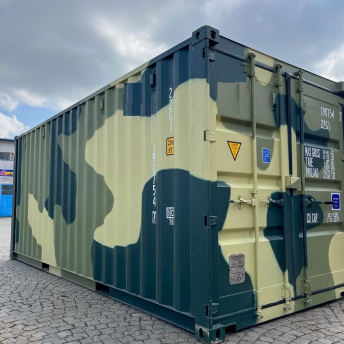 Conteneur maritime 20′ camouflage